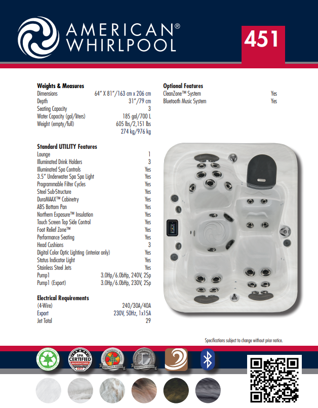 American Whirlpool 451 Hot Tub + Upgrades