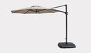 Parasol 3m Free Arm Round Stone + Base