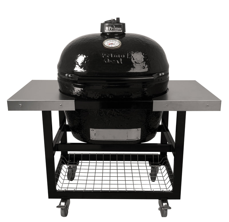 Primo Oval XL-400 in Cart with Stainless Steel Top