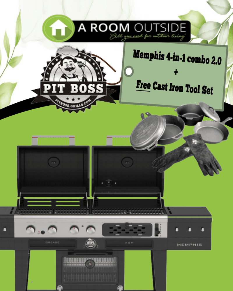 Pit boss Memphis 2.0 4-in-1 combo grill