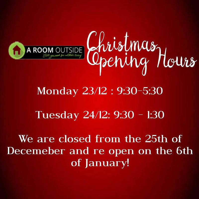 Last orders and Christmas Opening Hours