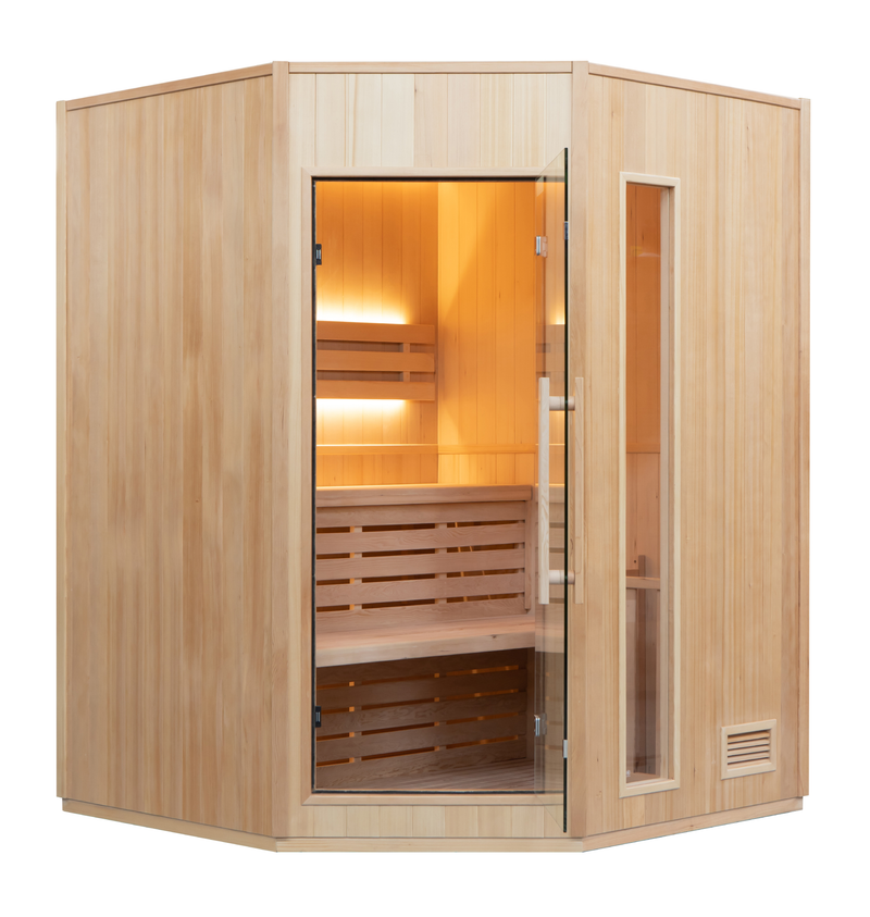 Zen 3/4 Person Corner Steam Sauna