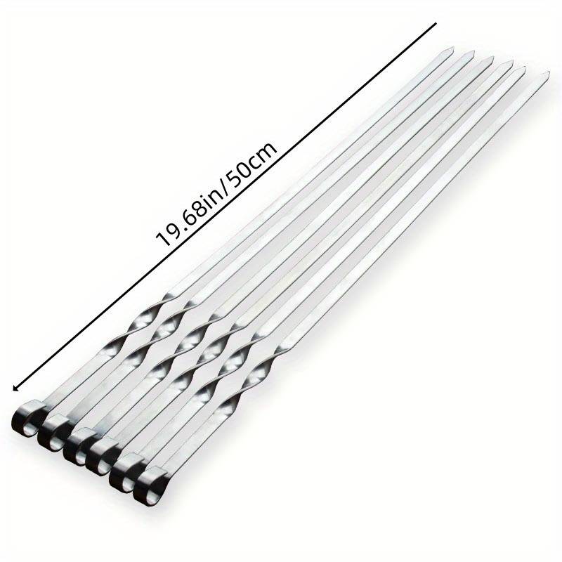 50cm Stainless Steel Skewers 6 piece set