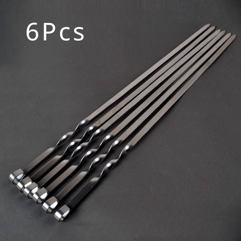 50cm Stainless Steel Skewers 6 piece set