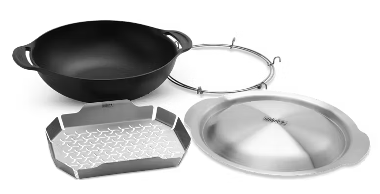 Iron Wok Stainless Steel Weber Gbs Wok Weber 8856 Cast Iron