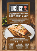 Western Cedar Wood Portion Planks (4)