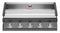 1600 Stainless Steel 5 burner built in barbecue Dark