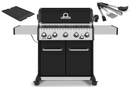 Baron 590 IR Black & Free Tool Set & Griddle