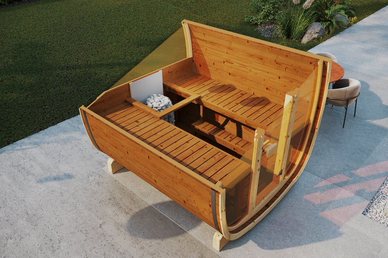 Pre Order UKU 6 Person Thermowood Outside Sauna