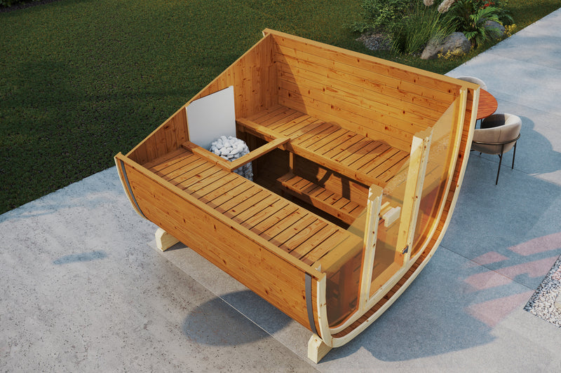Pre Order UKU 6 Person Thermowood Outside Sauna