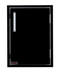 Burford Single Vertical Door 1 Black Silk