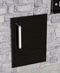 Burford Single Vertical Door 1 Black Silk