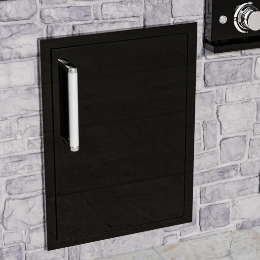 Burford Single Vertical Door 2 Black Silk