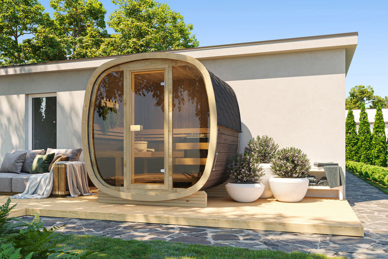 Pre Order UKU 4 Person Thermowood Outside Sauna