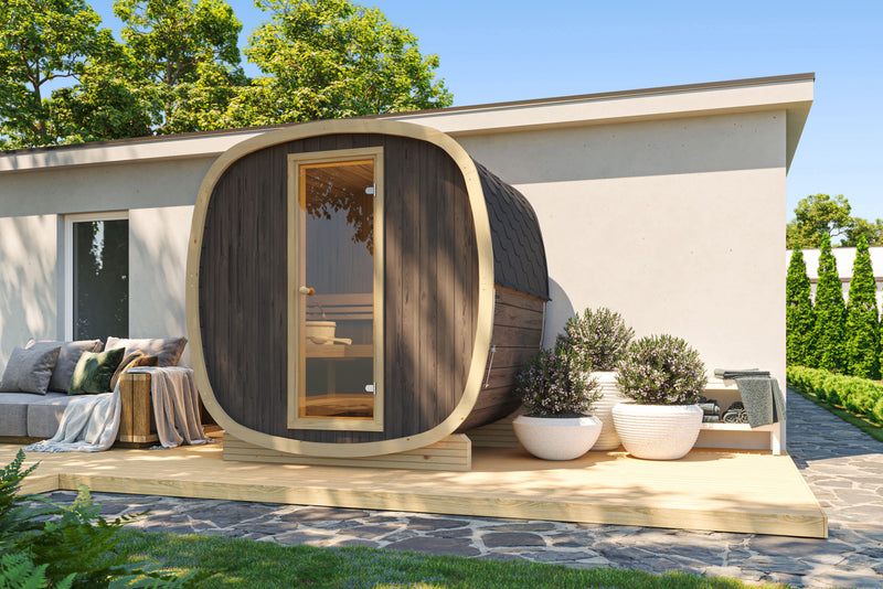 Pre Order UKU 4 Person Thermowood Outside Sauna