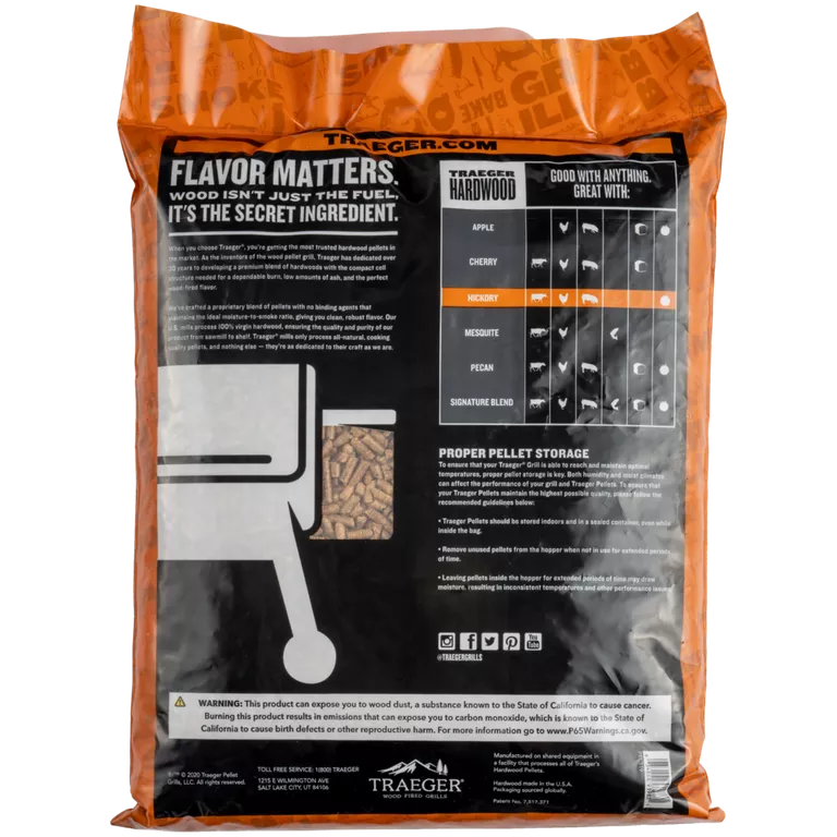 Traeger Hickory Pellets 20LB Bag