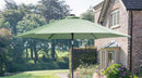 Parasol 3m Wind Up Sage canopy
