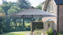 Parasol 3m Wind Up Slate canopy