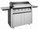 1600 Stainless Steel 5 burner barbecue on trolley + free cover