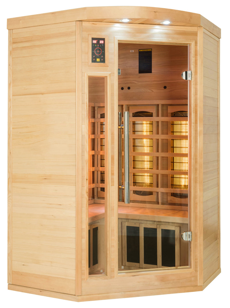 Apollon 2 Person Corner Quartz Infrared Sauna