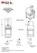 Pre Order Bull Large Wood Pizza Oven + Cart