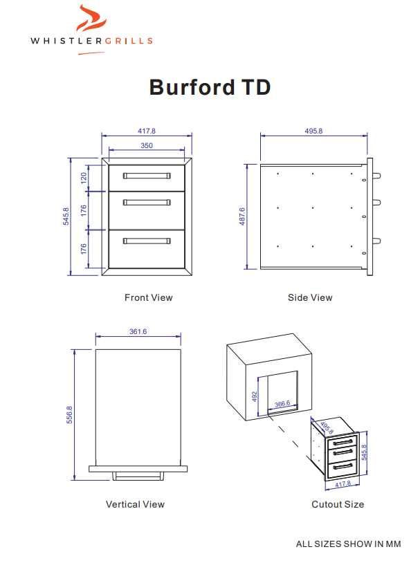 Burford Triple Drawers
