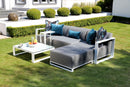Del Mar Chaise Long Section Light Grey